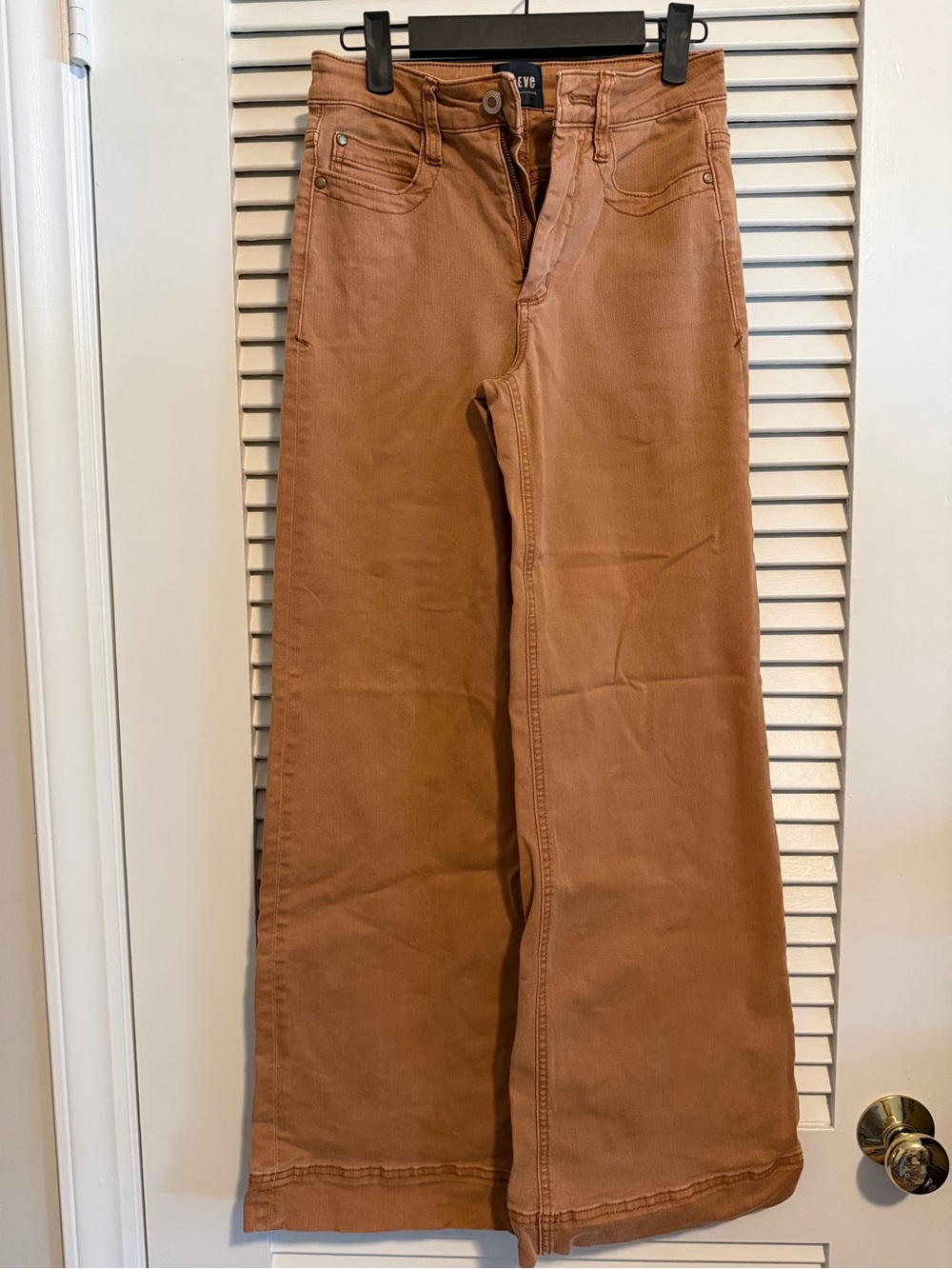 Anthropologie Wide-Leg Jeans in Rust